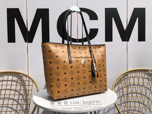 MCM女包 原單 MCM新款購物袋 Visetos印花材料 Anya購物袋 MCM單肩包  mdmc1430